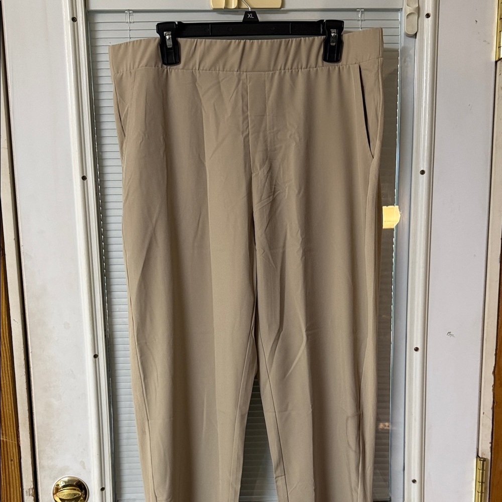 NWOT Women’s Stretch Pull-On Pants - Beige SZ 2X